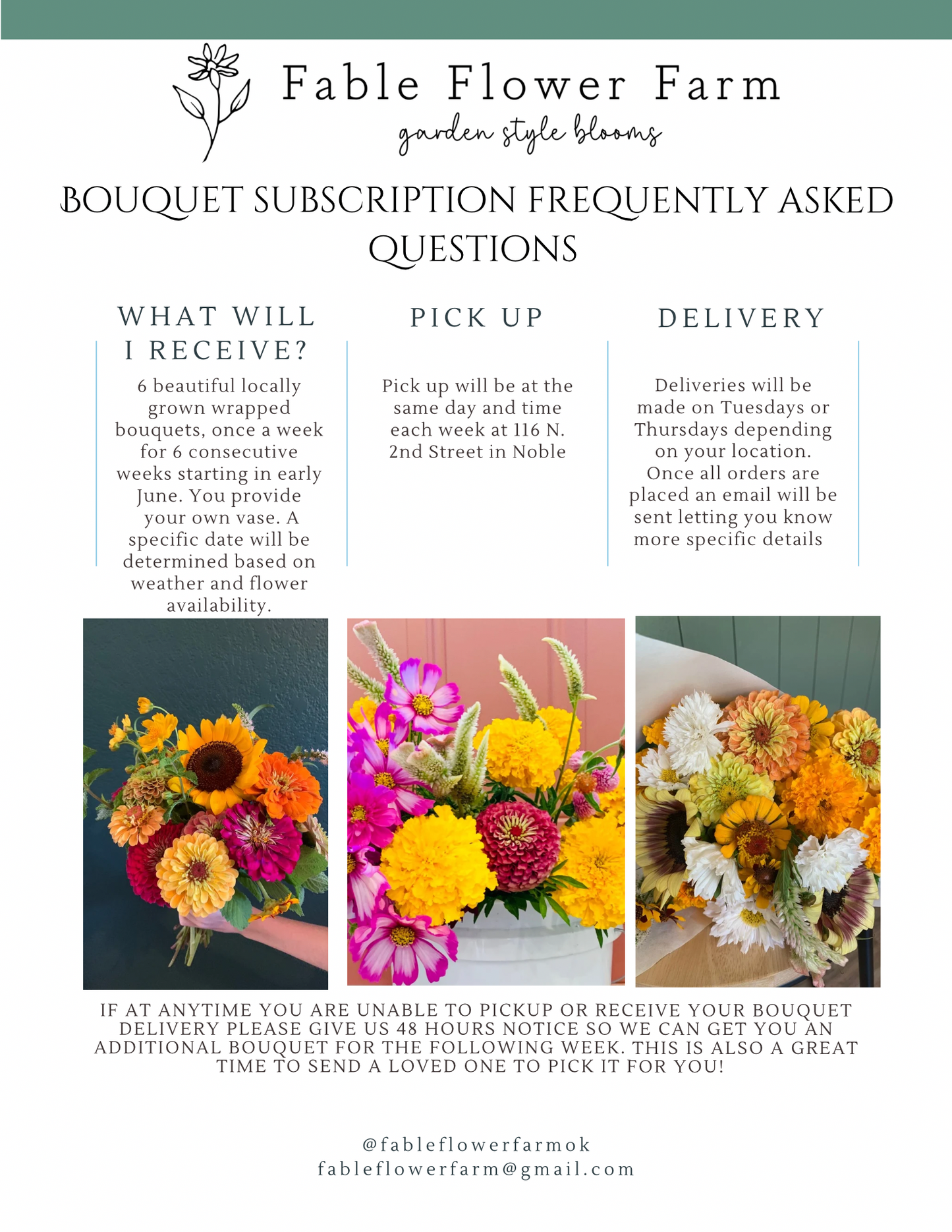 Bouquet Subscription FAQ's